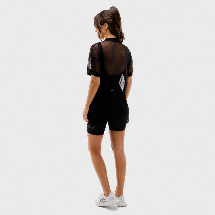 VIBE MESH TEE - BLACK